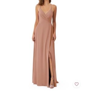 Azazie Davis Bridesmaid Dress Champagne Rose - NWT